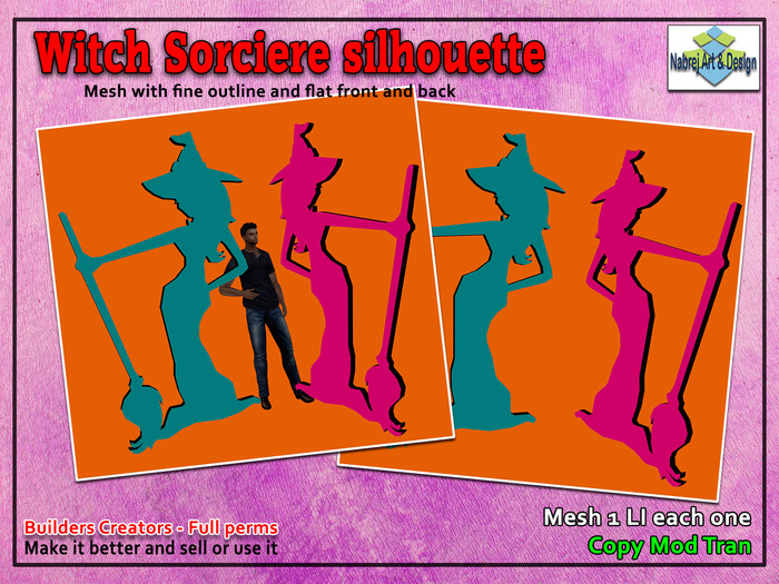 Witch Sorciere silhouette