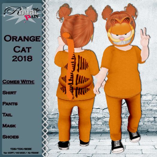 *-* Royal Pain *-* Royal Orange Cat 2018 costume