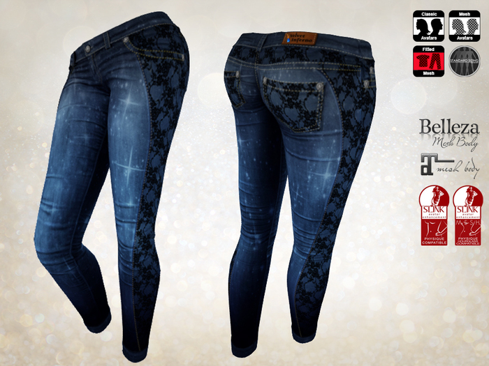 Cosmic Jeans Blue Lace