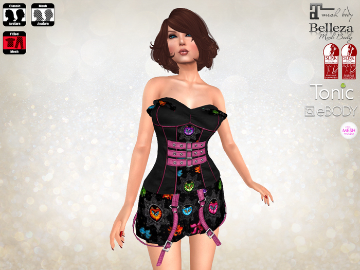 Punk Dress Fitmesh Catfish
