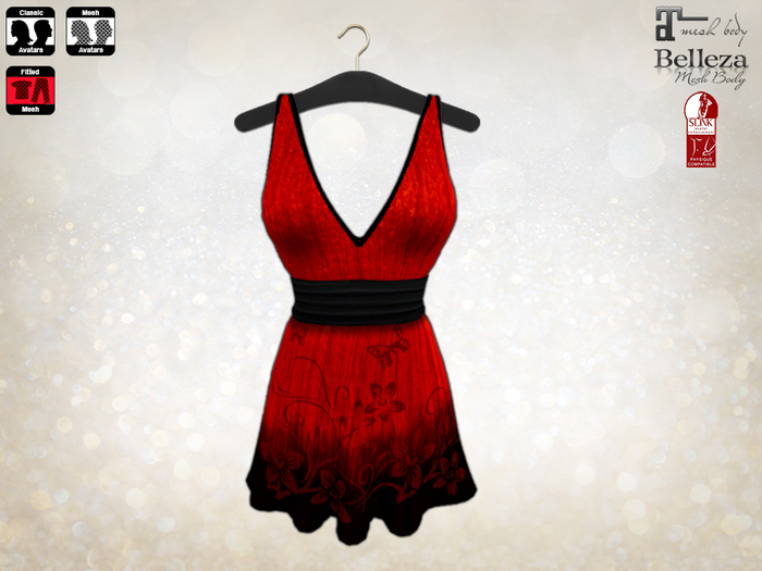 Skater Dress Red