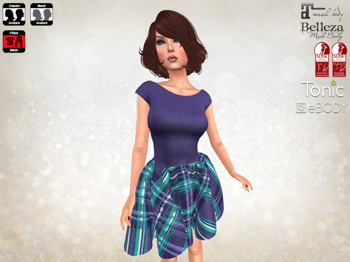 Winter Wool Dress Lilac