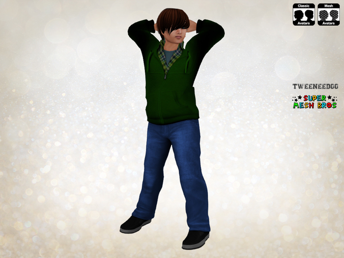 Tween Skater Fit Green-Blue