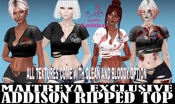 !*JMF*! DEMO Addison Ripped Top