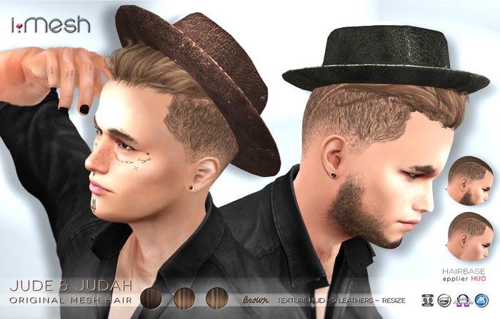 i.mesh - JUDE & JUDAH hairstyle - BROWNs
