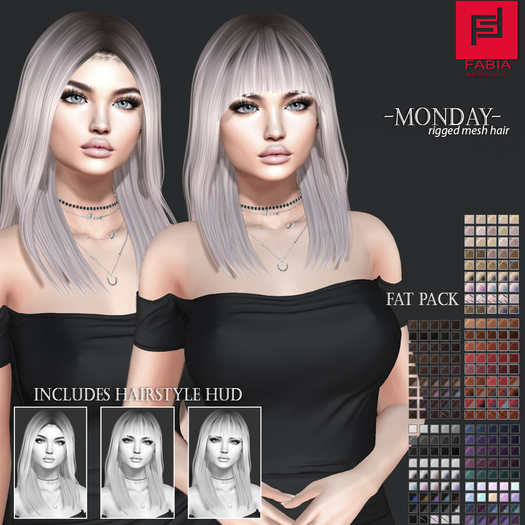 -FABIA- Mesh Hair   < Monday> FatPack