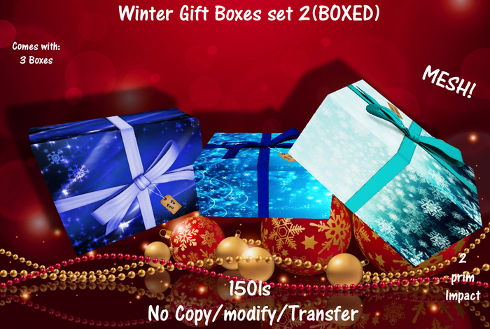 Winter Gift Boxes set 2(BOXED)