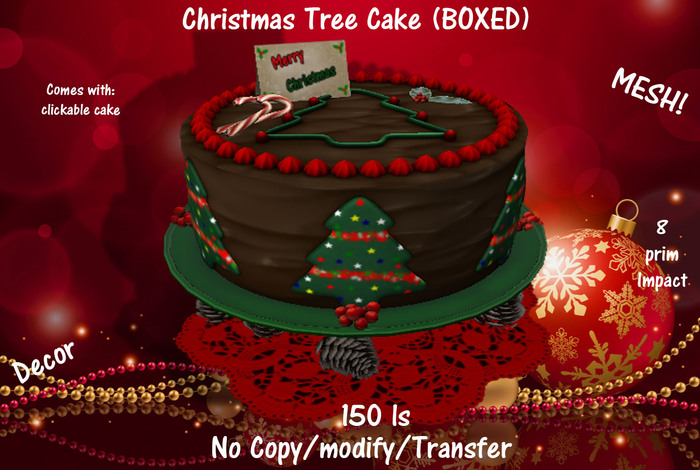 Christmas Tree Cake (BOXED)