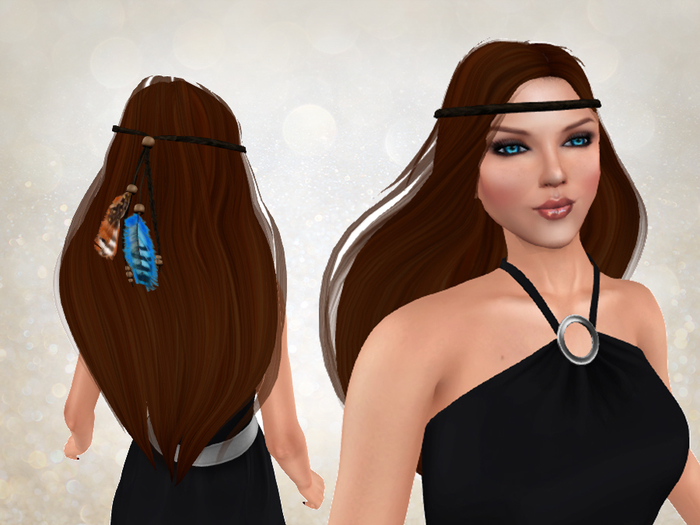 Spirit Warrior Rigged Hair