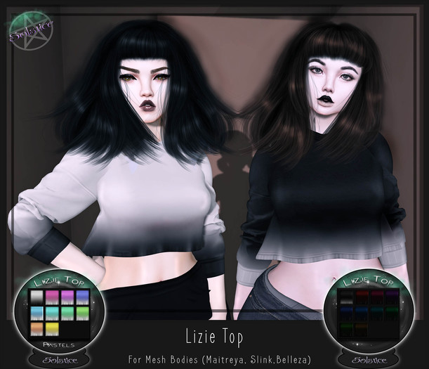 .::{Solstice]::. Lizie Top-Darks