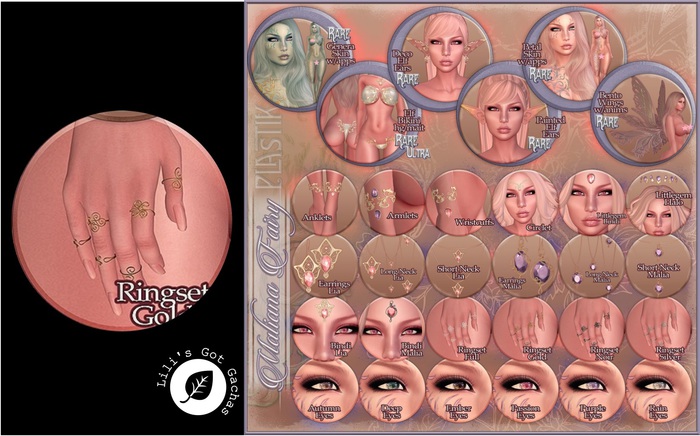 :[P]:- Maliana Fairy:// Gold Ringset