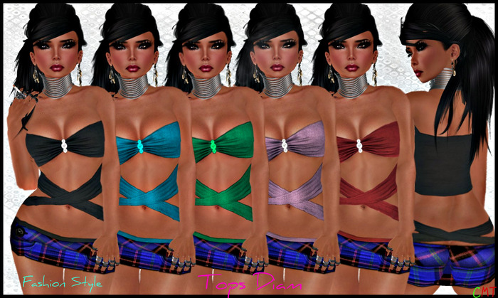 *Fashion Style* Top Diam Blue