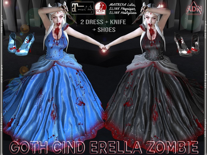 [AdN] demo GOTH CIND ERELLA ZOMBIE (maitreya slink hourg phys)