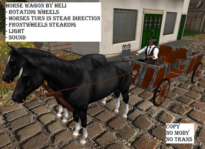 Horse Wagon by Heli mesh V.2.3