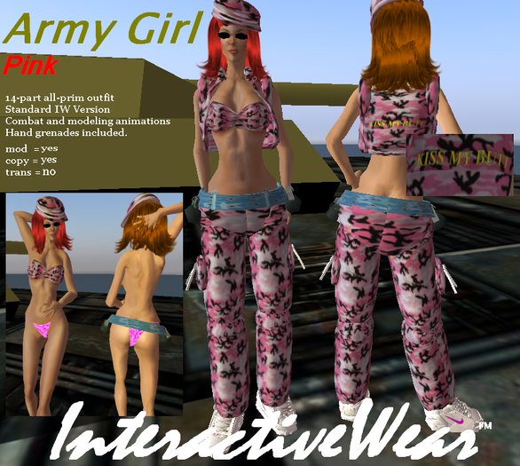 Army Girl, Pink Camo