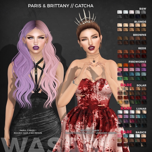 Wasabi // Brittany Mesh Hair - Reds