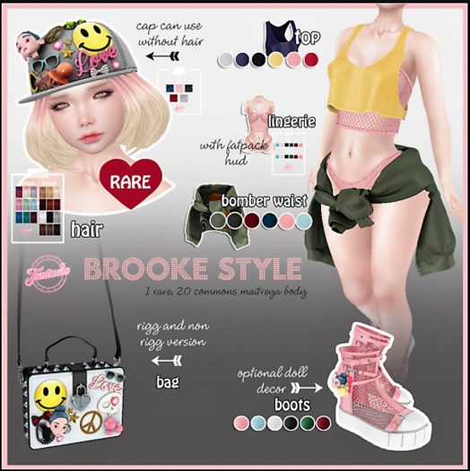 *Tentacio* Brooke style. Top lila