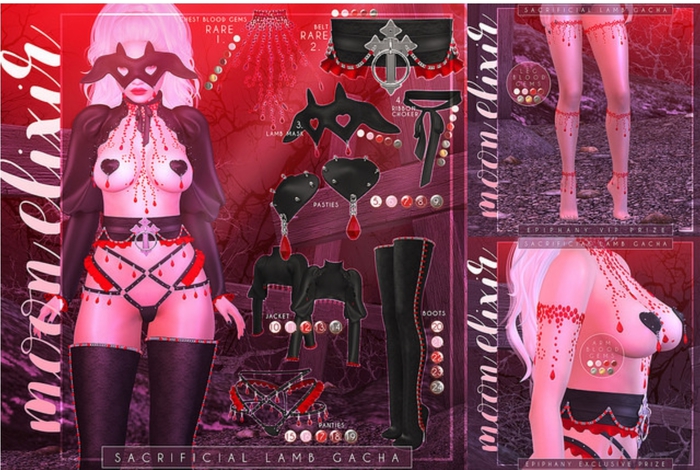 Moon Elixir - Sacrificial Lamb - 22 - Lara - Boots - Red