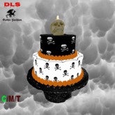 Halloween Cake skull boxed gives slice