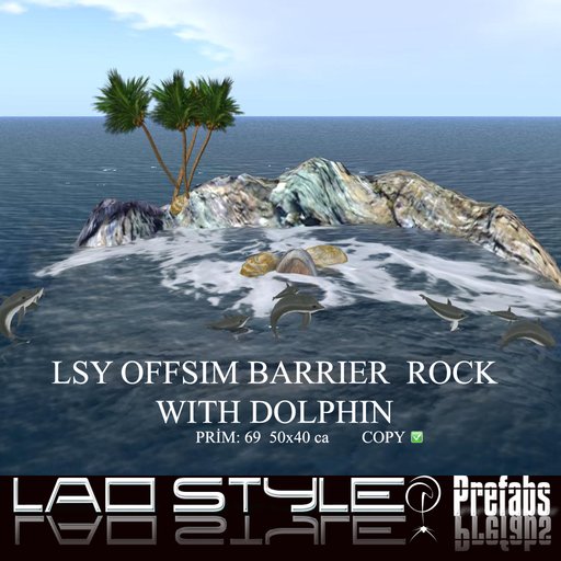 LAOSTYLE BARRIER ROCK WITH DOLPHIN