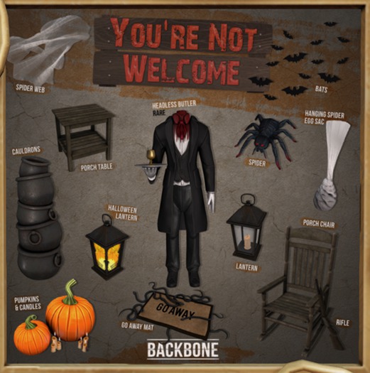 BackBone You're Not Welcome - Halloween Lantern