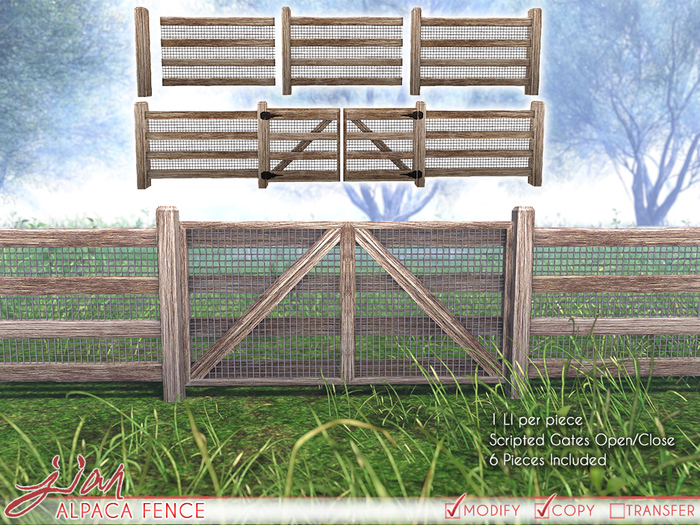 JIAN Alpaca Fences (Wear to unpack!)