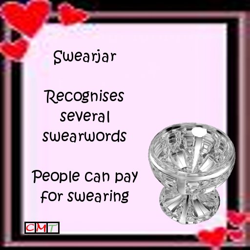 Swearjar glass box