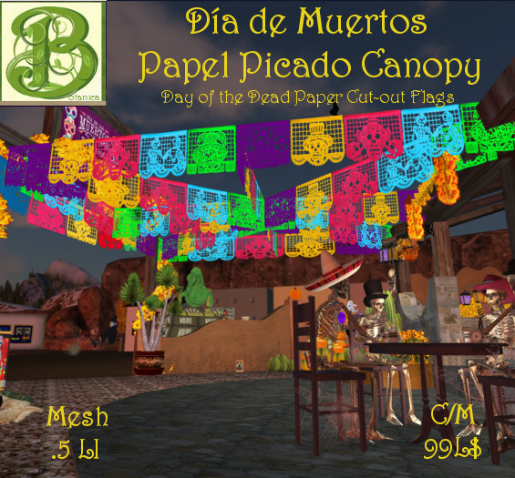 Day of the Dead Papel Picado Canopy