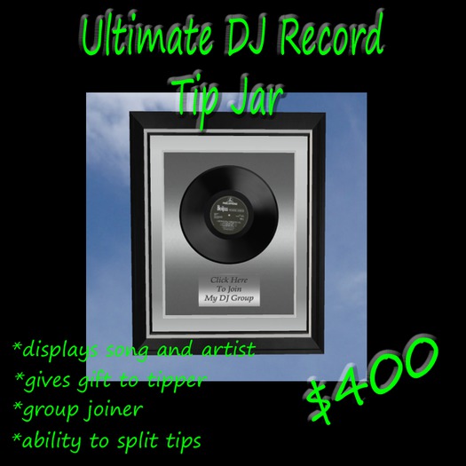 Ultimate DJ Record Tip Jar V2 Boxed