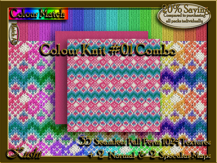 Colour Knit #01 Combo Textures 