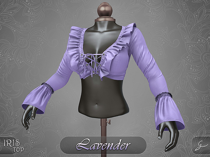 Gulabi [Iris] Top - Lavender