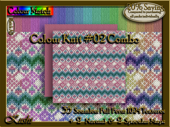 Colour Knit #02 Combo Textures