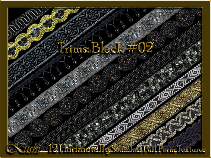 Trims Black #02 Textures
