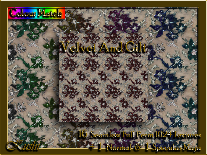 Velvet And Gilt Textures