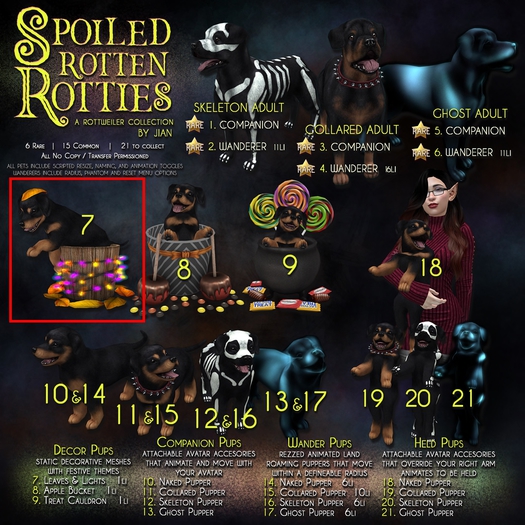 Second Life Marketplace - JIAN Spoiled Rotties 7. Leaves & Lights BOX