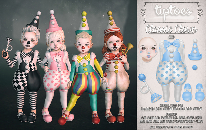 . tiptoes - Classic Clown - Blue