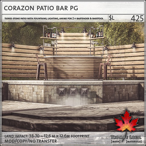 Trompe Loeil - Corazon Patio Bar PG [mesh]