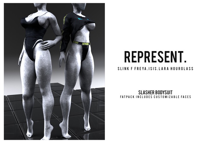 REPRESENT - Slasher Bodysuit  "DEMO"