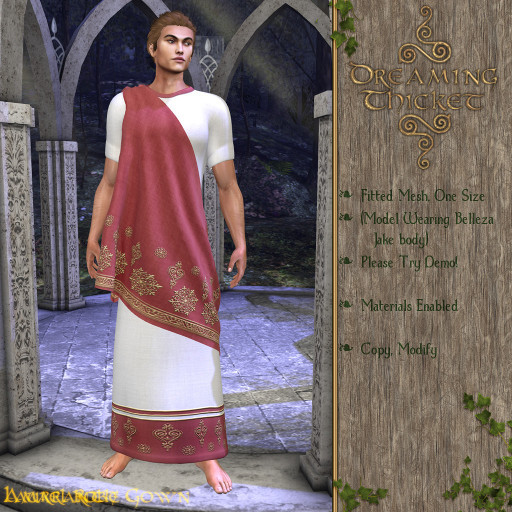 Dreaming Thicket - Laurel Robe - Madder