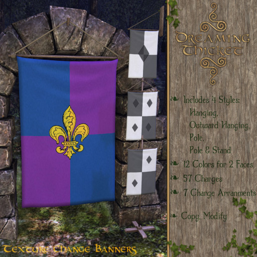 Dreaming Thicket - Banner Set - Plain - Quarterly Pattern
