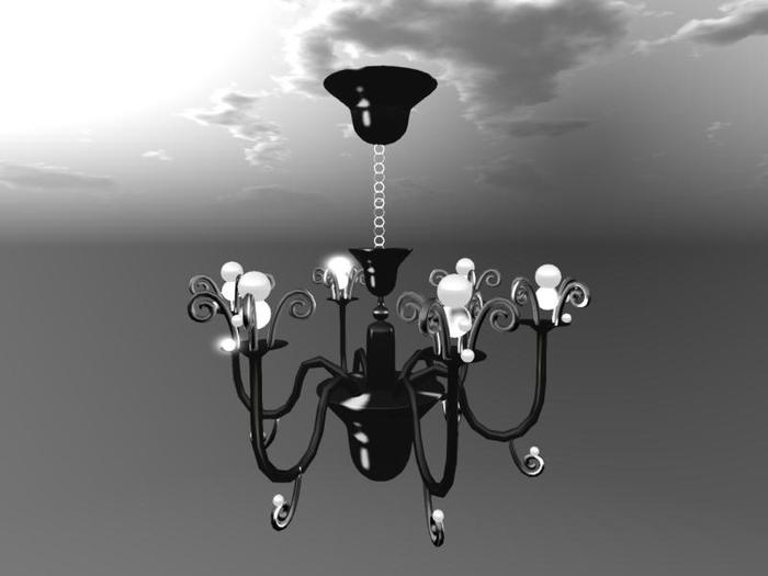 Chandelier black