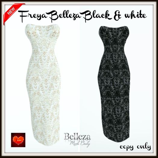 Black & white Belleza Freya