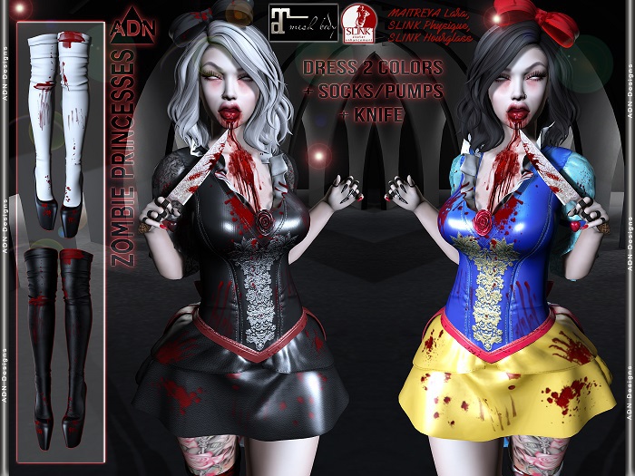 [AdN] Zombie Princesses (maitreya lara Slink physique hourglass)
