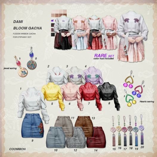 DAMI. bloom gacha jewel earing no.2 (BOX)