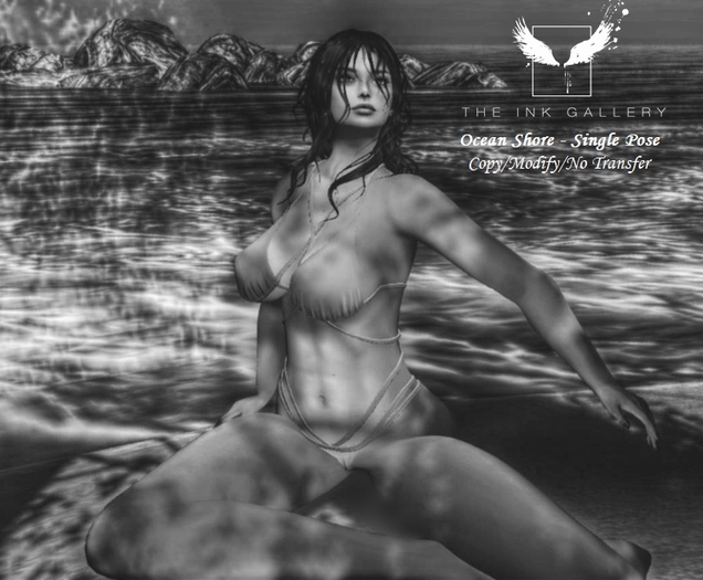!Ink Gallery Ocean Shore - Single Pose