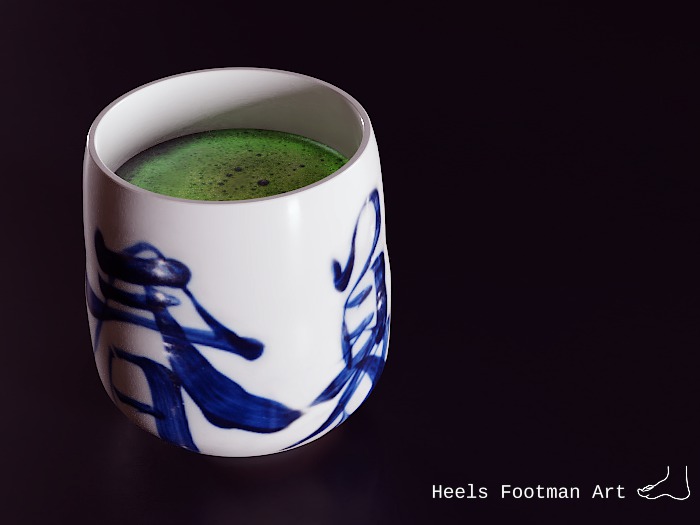 Second Life Marketplace Green Tea (Matcha) Cup