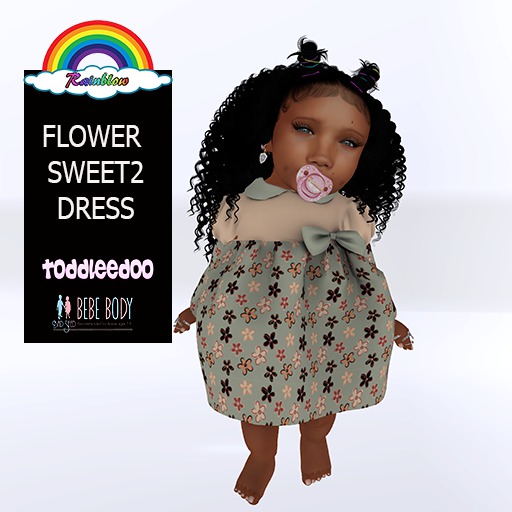 FLOWER SWEET2 - PuffSleeveDress  (WEAR)