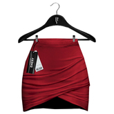 Emery Khloe Wrap Skirt Red