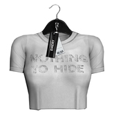 Emery Nothing To Hide Crop Top White