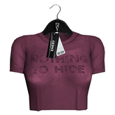 Emery Nothing To Hide Crop Top Morado
